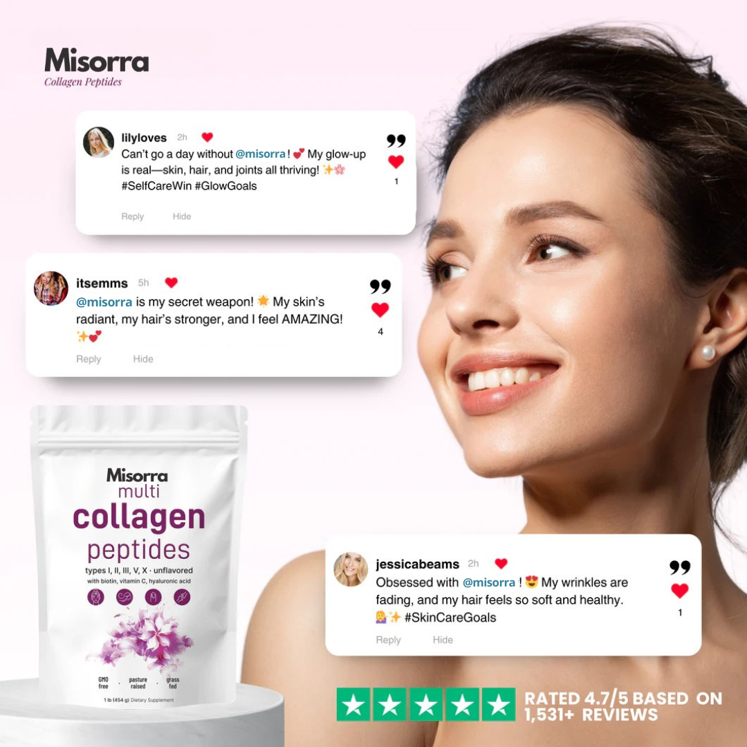 Misorra™ 5-in-1 Multi Collagen Peptide Powder