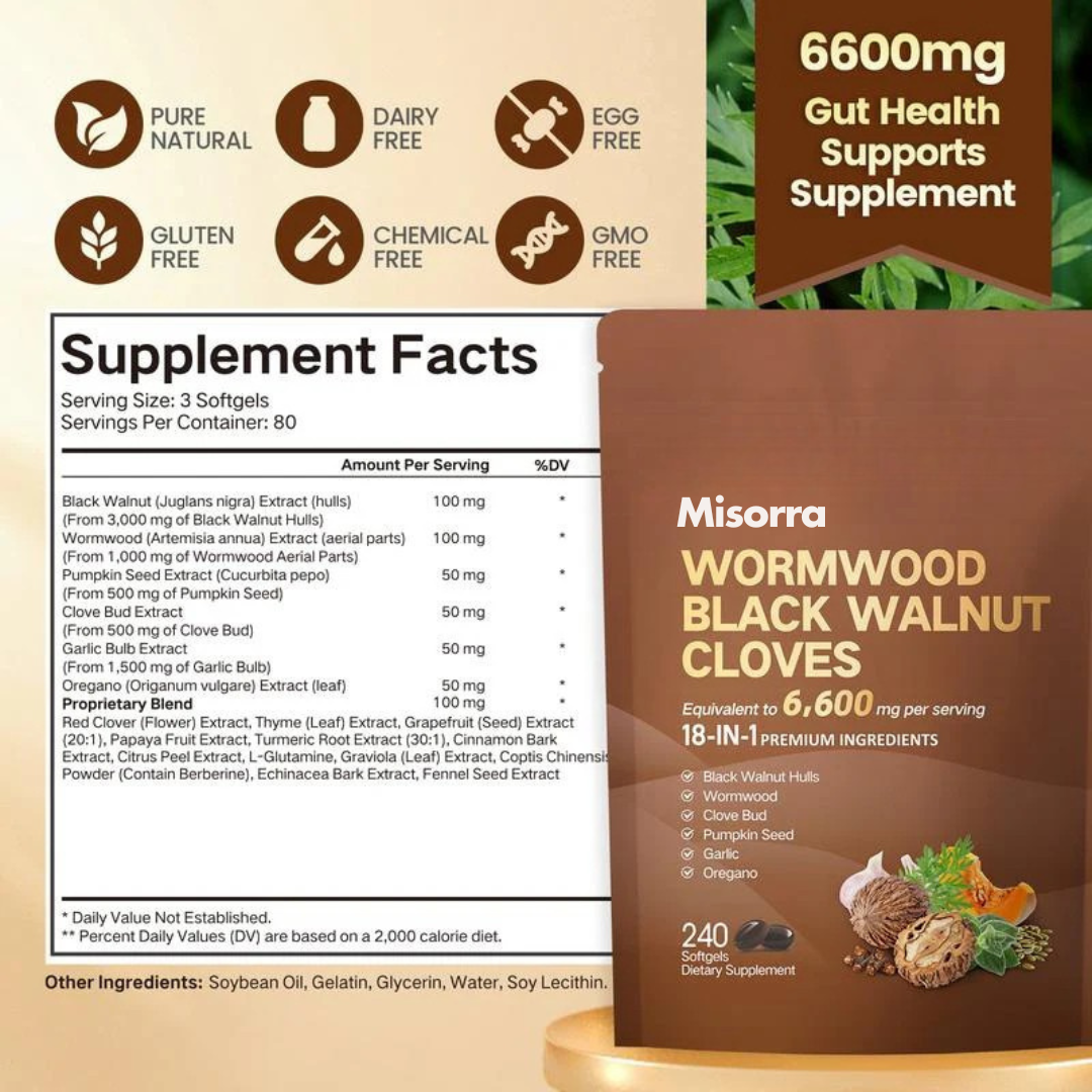 Misorra™ Wormwood Black Walnut Cloves