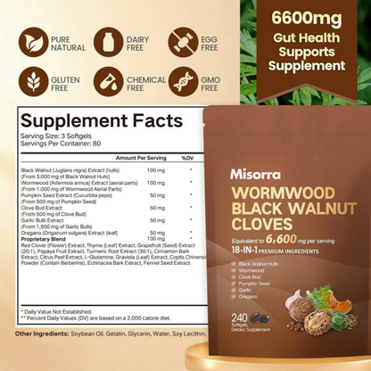Misorra™ Wormwood Black Walnut Cloves