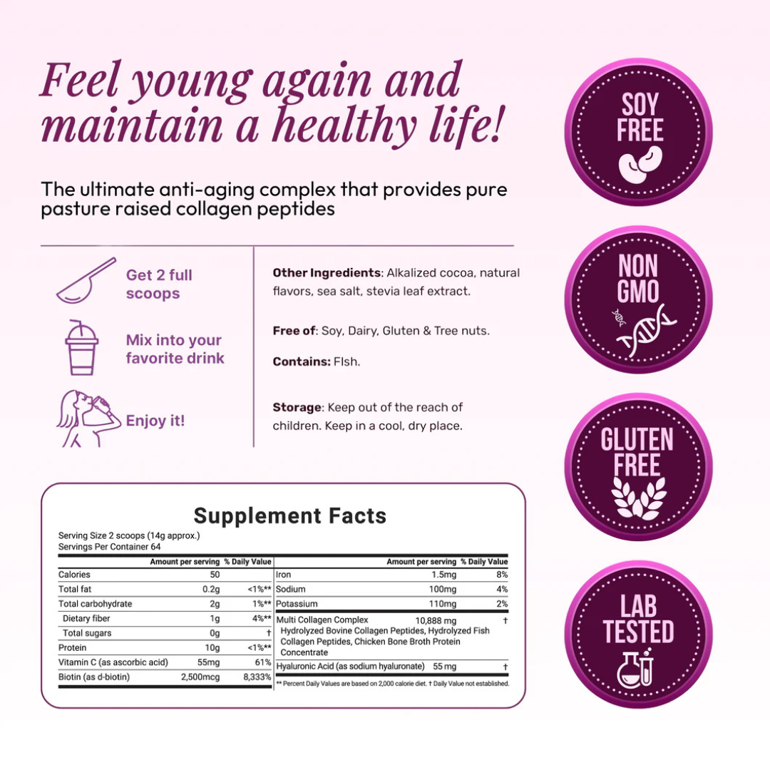 Misorra™ 5-in-1 Multi Collagen Peptide Powder